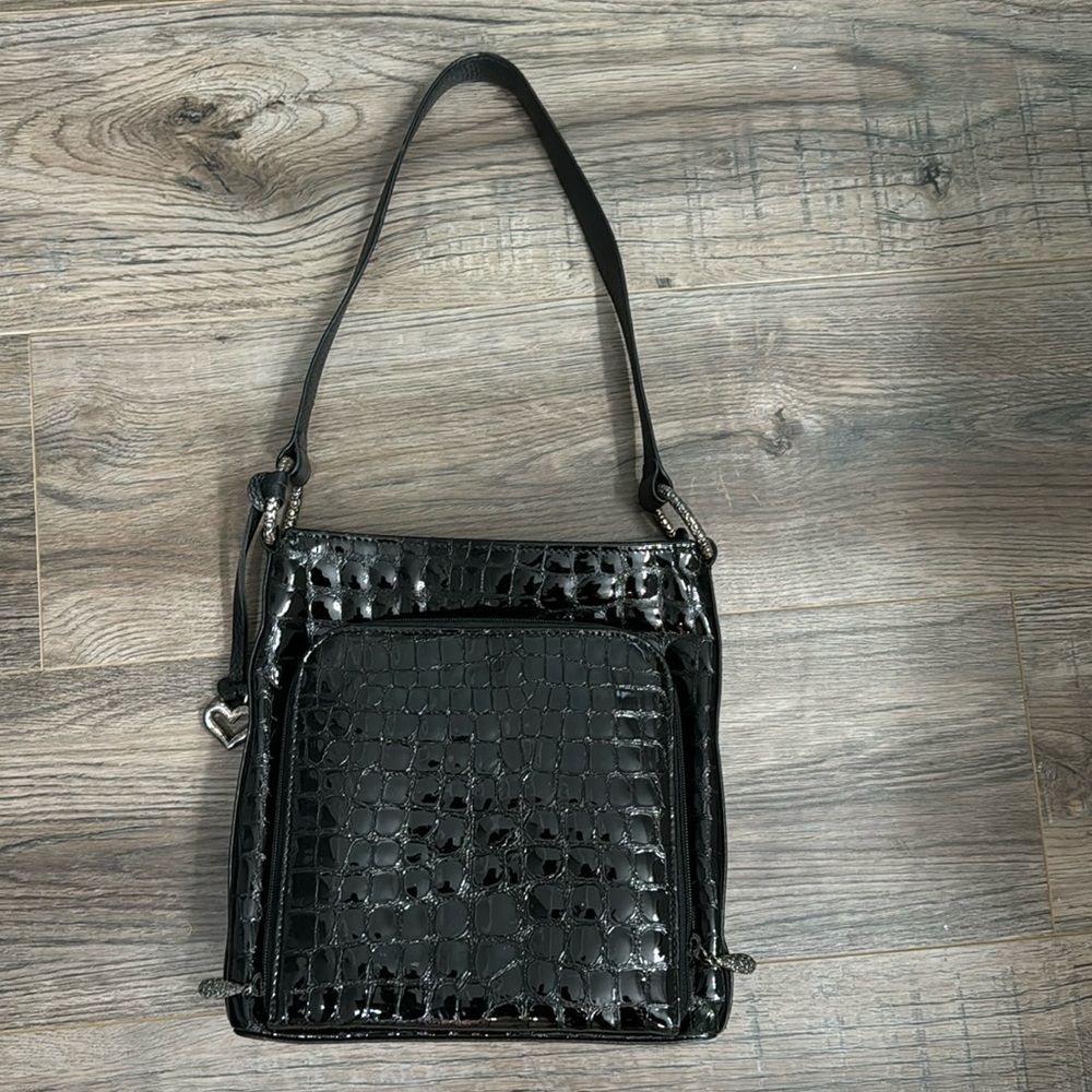 ✨BRIGHTON✨ EUC SHOULDER HANDBAG WITH BUILT WALLET FRONT.